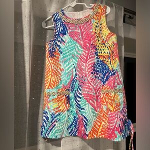 Lilly Pulitzer electric feathers mini shift dress